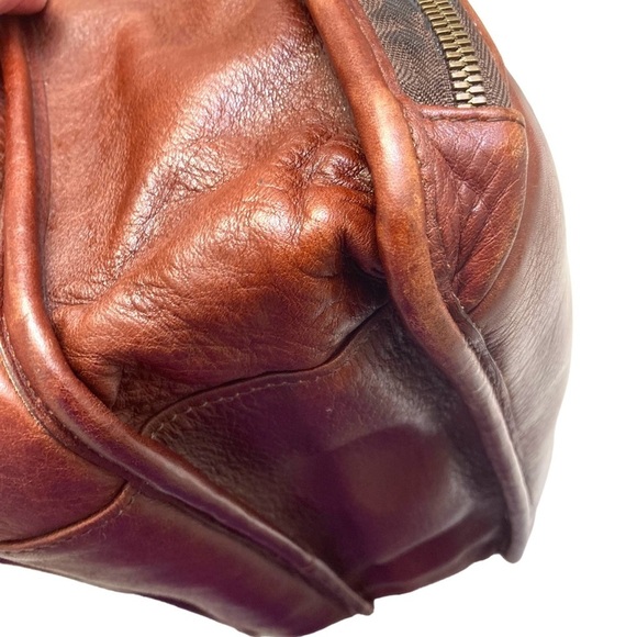 Allen Edmonds brown leather convertible backpack laptop bag carryon travel - Picture 9 of 16